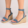 Madison Annabella Espadrille Wedge - Denim-Madison Heart of New York-Buy shoes online