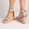 Madison Annabella Espadrille Wedge - Grey-Madison Heart of New York-Buy shoes online