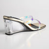Madison Aria Glass Wedge Sandal - Gold-Madison Heart of New York-Buy shoes online