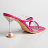 Madison Arial Glass Heel Sandal - Hot Pink-Madison Heart of New York-Buy shoes online