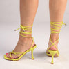 Madison Aspen Ankle Wrap Sandal - Yellow-Madison Heart of New York-Buy shoes online