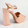 Madison Aubrey Block Heel Sandal - Nude-Madison Heart of New York-Buy shoes online