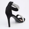 Madison Ava Puffy Strappy Sandals - Black-Madison Heart of New York-Buy shoes online