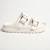 Madison Ayla Double Strap Sandals - White-Madison Heart of New York-Buy shoes online