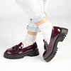 Madison Bella Tassle Slip on Loafer - Wine-Madison Heart of New York-Buy shoes online