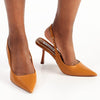 Madison Bonnie Slingback Heels- Tan-Madison Heart of New York-Buy shoes online