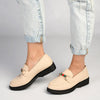 Madison Callie Slip-on Brogue - Nude-Madison Heart of New York-Buy shoes online