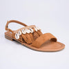 Madison Carter Fringe Sandals - Camel-Madison Heart of New York-Buy shoes online