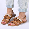 Madison Carter Fringe Sandals - Camel-Madison Heart of New York-Buy shoes online