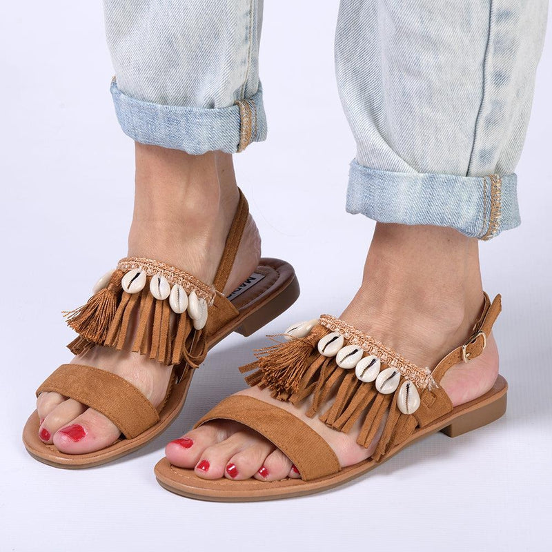 Women's Sandals 2022 Retro Gladiator Ladies Clip Toe Vintage Boots Casual  Tassel Rome Fashion Summer Woman Shoes Female New