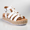Madison Casablanca Strappy Espadrille Wedge Sandal - White-Madison Heart of New York-Buy shoes online
