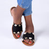 Madison Cassandra Push in Sandals - Black-Madison Heart of New York-Buy shoes online