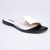 Madison Cecelia Vinyl Fashion Sandal- White/Clear-Madison Heart of New York-Buy shoes online