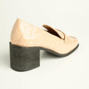 Madison Cindy Block heel Loafer - Nude-Madison Heart of New York-Buy shoes online