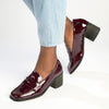Madison Cindy Block heel Loafer - Wine-Madison Heart of New York-Buy shoes online