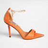 Madison Dellish Ankle Chain Sandals - Orange-Madison Heart of New York-Buy shoes online