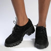 Madison Estee Chunky Sole Lace Up Brogue - Black-Madison Heart of New York-Buy shoes online