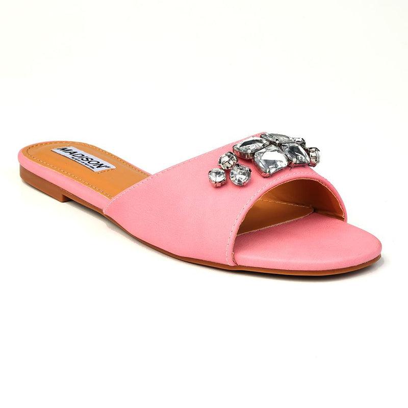Madison Gail Vinyl Flat Slip On - Pink-Madison Heart of New York-Buy shoes online