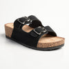 Madison Gayle Double Strap Sandals - Black-Madison Heart of New York-Buy shoes online
