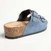 Madison Gayle Double Strap Sandals - Denim Blue-Madison Heart of New York-Buy shoes online