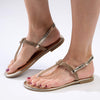 Madison Heather Metallic T-bar Sandal - Gold-Madison Heart of New York-Buy shoes online