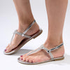 Madison Heather Metallic T-bar Sandal - Silver-Madison Heart of New York-Buy shoes online