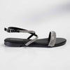 Madison Hillary Ankle Diamond Detail Sandal - Black-Madison Heart of New York-Buy shoes online