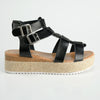 Madison Jade High Gladiator Wedge - Black-Madison Heart of New York-Buy shoes online