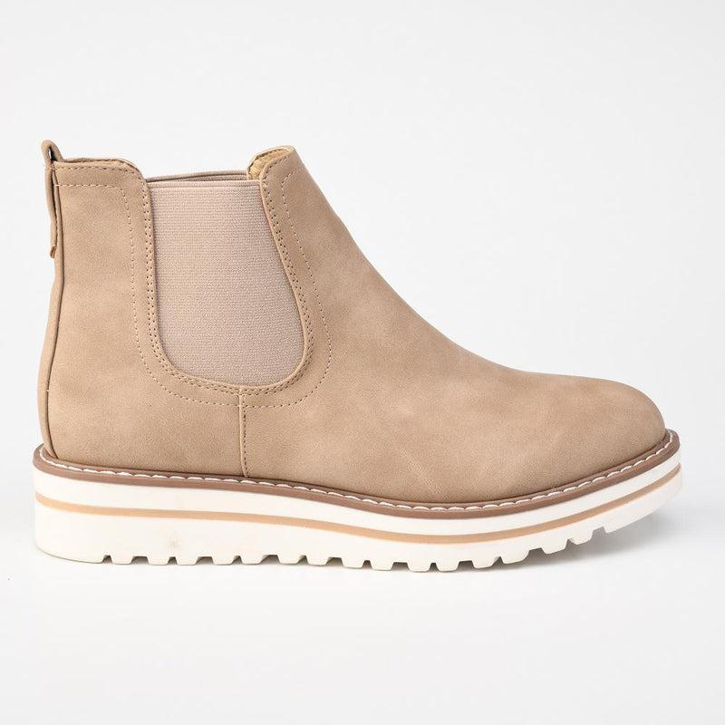 Madison Jayda Boot - Taupe-Madison Heart of New York-Buy shoes online
