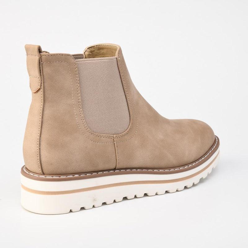Madison Jayda Boot - Taupe-Madison Heart of New York-Buy shoes online