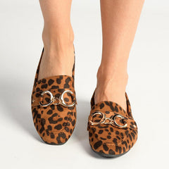 Madison Kerri Metal Trim Loafer - Leopard