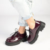Madison Kia chunky Brogue - Wine-Madison Heart of New York-Buy shoes online