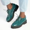 Madison Lele Lace Up Brogue - Dark Green-Madison Heart of New York-Buy shoes online