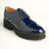 Madison Lele Lace Up Brogue - Navy-Madison Heart of New York-Buy shoes online