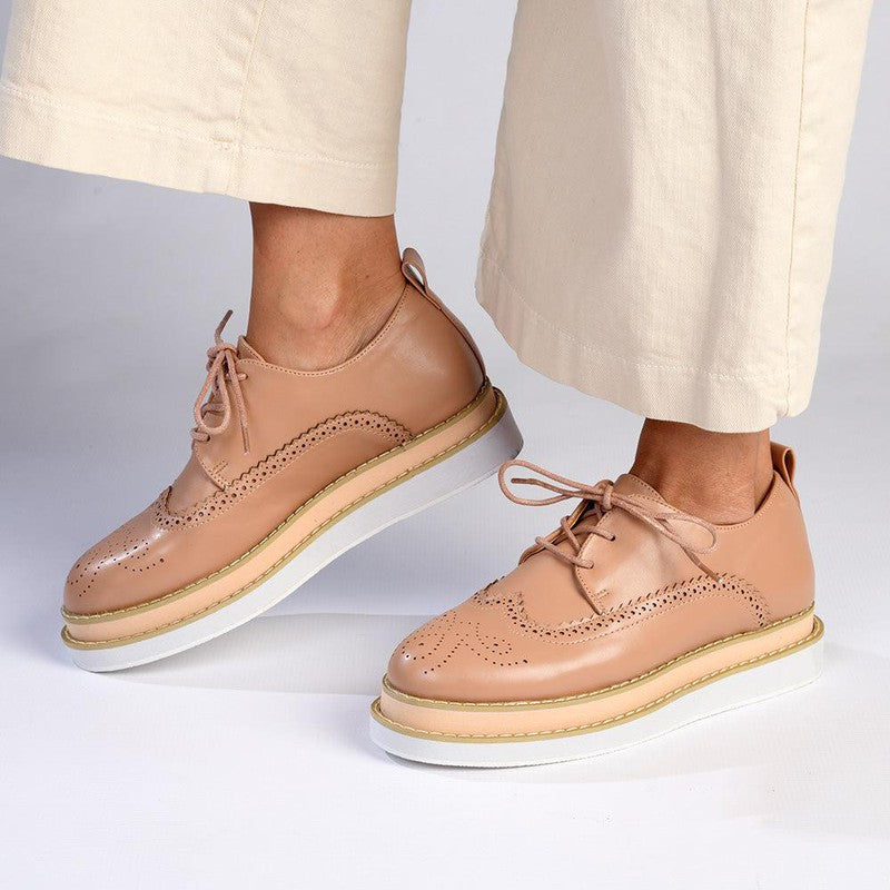 Nude brogues best sale