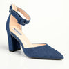 Madison Padma Block Heel Court -Dark Blue-Madison Heart of New York-Buy shoes online