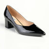 Madison Pamela Low Block Heel Court - Black-Madison Heart of New York-Buy shoes online