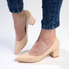 Madison Pamela Low Block Heel Court - Nude-Madison Heart of New York-Buy shoes online