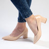 Madison Pamela Low Block Heel Court - Nude-Madison Heart of New York-Buy shoes online
