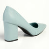 Madison Patricia Medium Block Heel Court - Blue/Grey-Madison Heart of New York-Buy shoes online