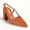 Madison Paula Slingback Block Heel Court - Tan-Madison Heart of New York-Buy shoes online
