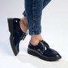 Madison Peggy Lace Up Boyfriend Shoe -navy-Madison Heart of New York-Buy shoes online