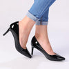 Madison Penny Patent Court Heels - Black-Madison Heart of New York-Buy shoes online