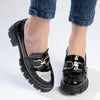 Madison Phoebe Heeled Loafer - Black-Madison Heart of New York-Buy shoes online