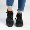 Madison Sofia Hi-Too Sneaker - Black Mono-Madison Heart of New York-Buy shoes online