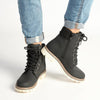 Madison Timber Lace-Up Boots - Black-Madison Heart of New York-Buy shoes online